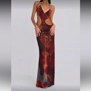 Chic Multicolor Women's Maxi Dress
